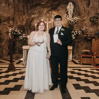 Retrato de pareja en su casamiento - Javier Hourcade